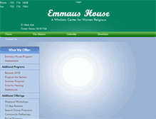 Tablet Screenshot of emmaushouse.com